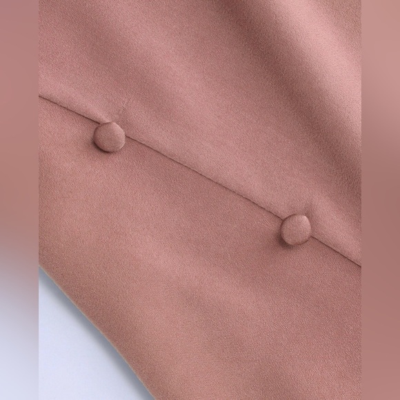 Solid Cowl Neck Slit Midi Dress - Picture 3 of 7